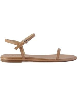 Aeyde Nettie Leather Sandals - White