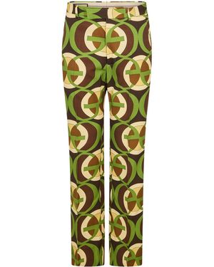 Gucci Versatile Loose-Fitting Pants - Green