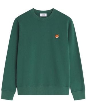 Maison Kitsuné Maison Kitsuné Fox Head Regular Sweatshirt - Green