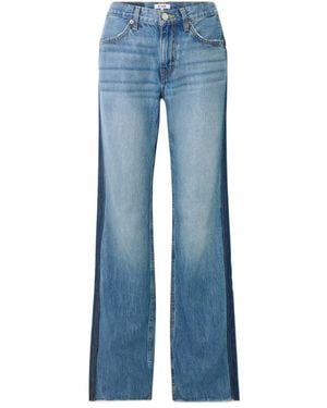 RE/DONE Frayed-Hem Jeans - Blue