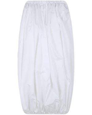 Comme des Garçons Comme Des Garçons Sleeveless Gathered Blouse - White