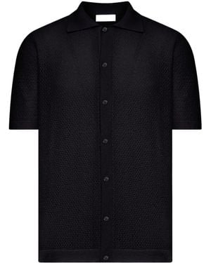 Roberto Collina Button-Fastening Textured Shirt - Black