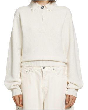 Haikure Long-Sleeved Sweater - White