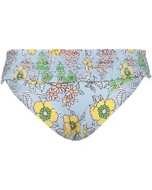 Tory Burch Floral-Print Bikinis - Blue