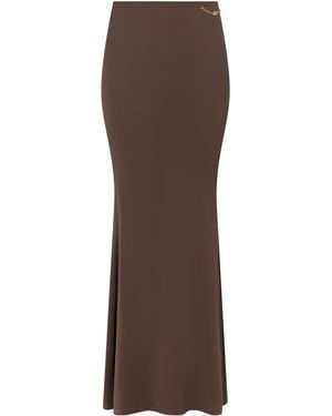 Amiri Logo Chain Maxi Dress - Brown