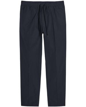 Moncler Drawstring Straight-Leg Casual Pants - Blue