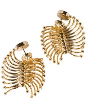 Miu Miu Boucles D'Oreilles En Métal - Metallic