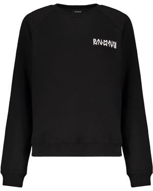Balmain Long-Sleeve Sweatshirt - Black