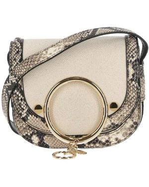 See By Chloé Flip Shoulder Bag - Natural