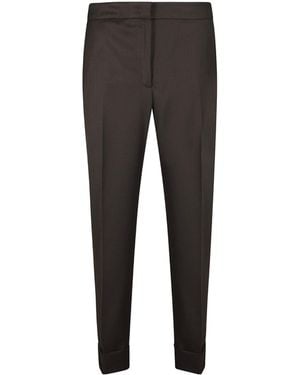 Pt Pantaloni Pt Torino High Waist Cropped Pants - Gray