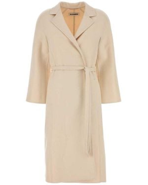 Jil Sander 84 Double-Breasted Belted Coat - Natural
