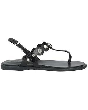 Isabel Marant Plain Color Thong Sandals - Black