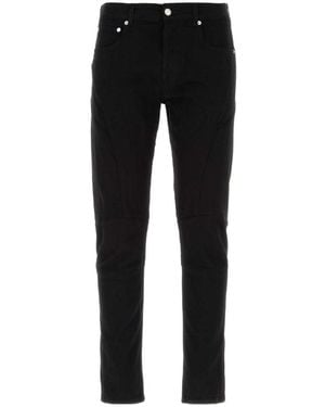 McQueen Tapered-Leg Jeans - Black