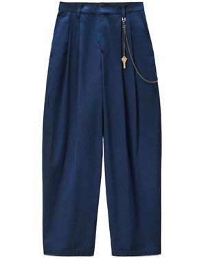Alexander Wang Mid Rise Pleated Pants - Blue