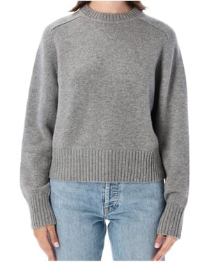 Extreme Cashmere Please Cropped Knitted Jumper - Grey
