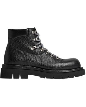 Bottega Veneta Lug Hiking Ankle Boots - Black
