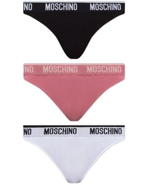 Moschino Logo Waist Thong Set - Multicolour