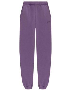 The Attico The High-Waisted Loose Jogging Trousers - Purple