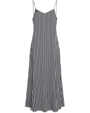 Tommy Hilfiger Sleeveless Striped Maxi Dress - Purple
