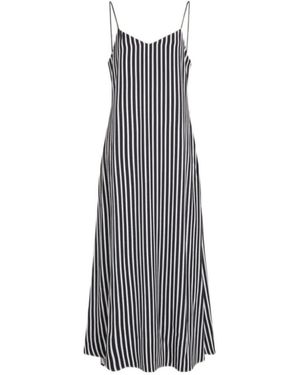 Tommy Hilfiger Sleeveless Striped Maxi Dress - Purple