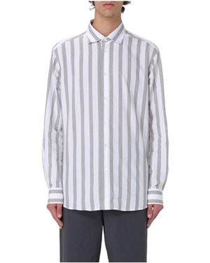 Barena Striped Cotton Shirt - White