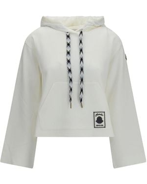 Moncler Cotton Blend Hoodie - Gray
