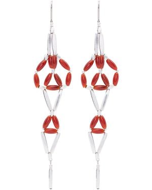 Isabel Marant Beaded Earrings - Red