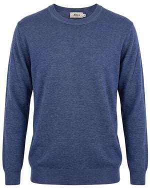 Altea Long Sleeve Crew-Neck Sweater - Blue