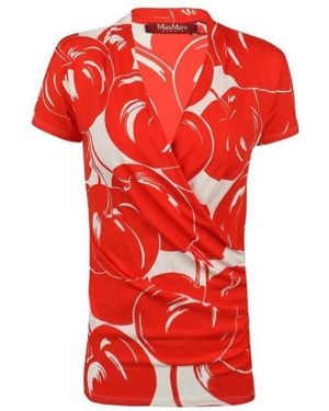Max Mara Short-Sleeved T-Shirt - Red