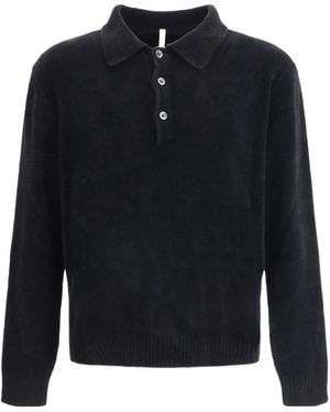 sunflower Long-Sleeved Polo Shirt - Blue