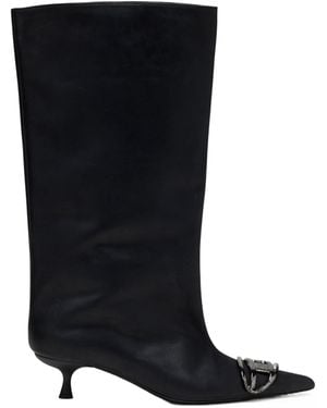 DIESEL D-Venus Pointed Toe Boots - Black