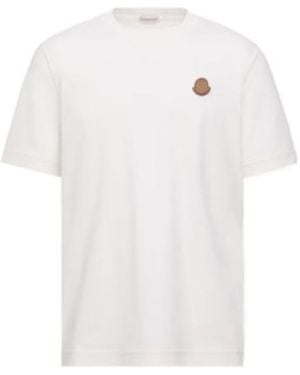 Moncler Logo Patch Crewneck T-Shirt - White
