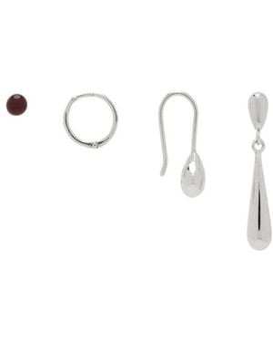 Lemaire Set Of Four Earrings - White