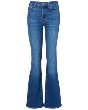 7 For All Mankind Leggy Bootcut Straight Jeans - Blue