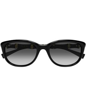 Gucci Eyewear Round Frame Sunglasses - Black