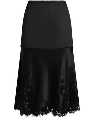 Dolce & Gabbana Pleat Detailed Mini Skirt - Black