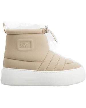 Roger Vivier Viv' Up Booties - Natural