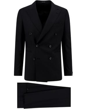 Tagliatore Double-Breasted Suit - Black
