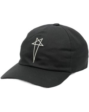 Rick Owens Embroidered Baseball Cap - Black