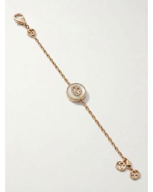 Gucci Interlocking Rose Diamond Bracelet - Natural