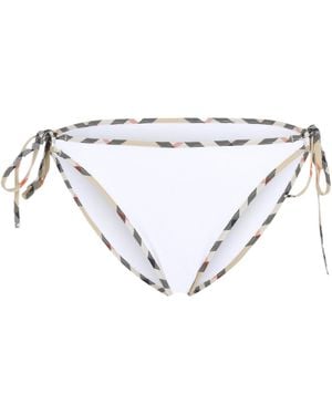 Burberry Check Trim Bikini Briefs - Metallic