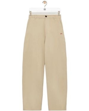 Loewe Straight Leg Pants - Natural