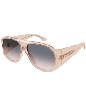 Chloé Chloé Eyewear Pilot Frame Sunglasses - White