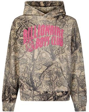 BBCICECREAM Graphic Printed Arch Logo Hoodie - Grey