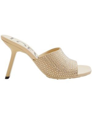 Loewe Embellished Slip-On Mules - Natural
