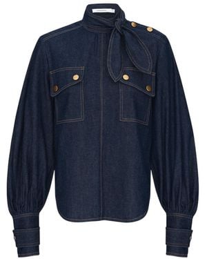 Zimmermann Long Sleeve Shirt - Blue