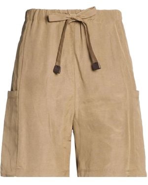 Max Mara Plain Colour Shorts - Natural