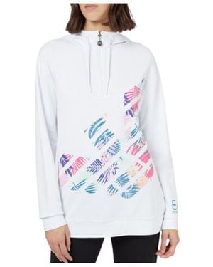 EA7 Logo Long-Sleeved Jumper - White
