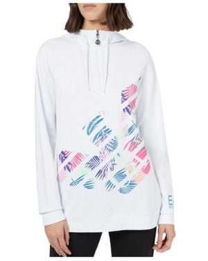 EA7 Logo Long-Sleeved Jumper - White