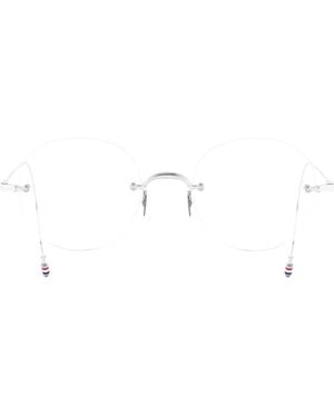 Thom Browne Round-Frame Glasses - Multicolor